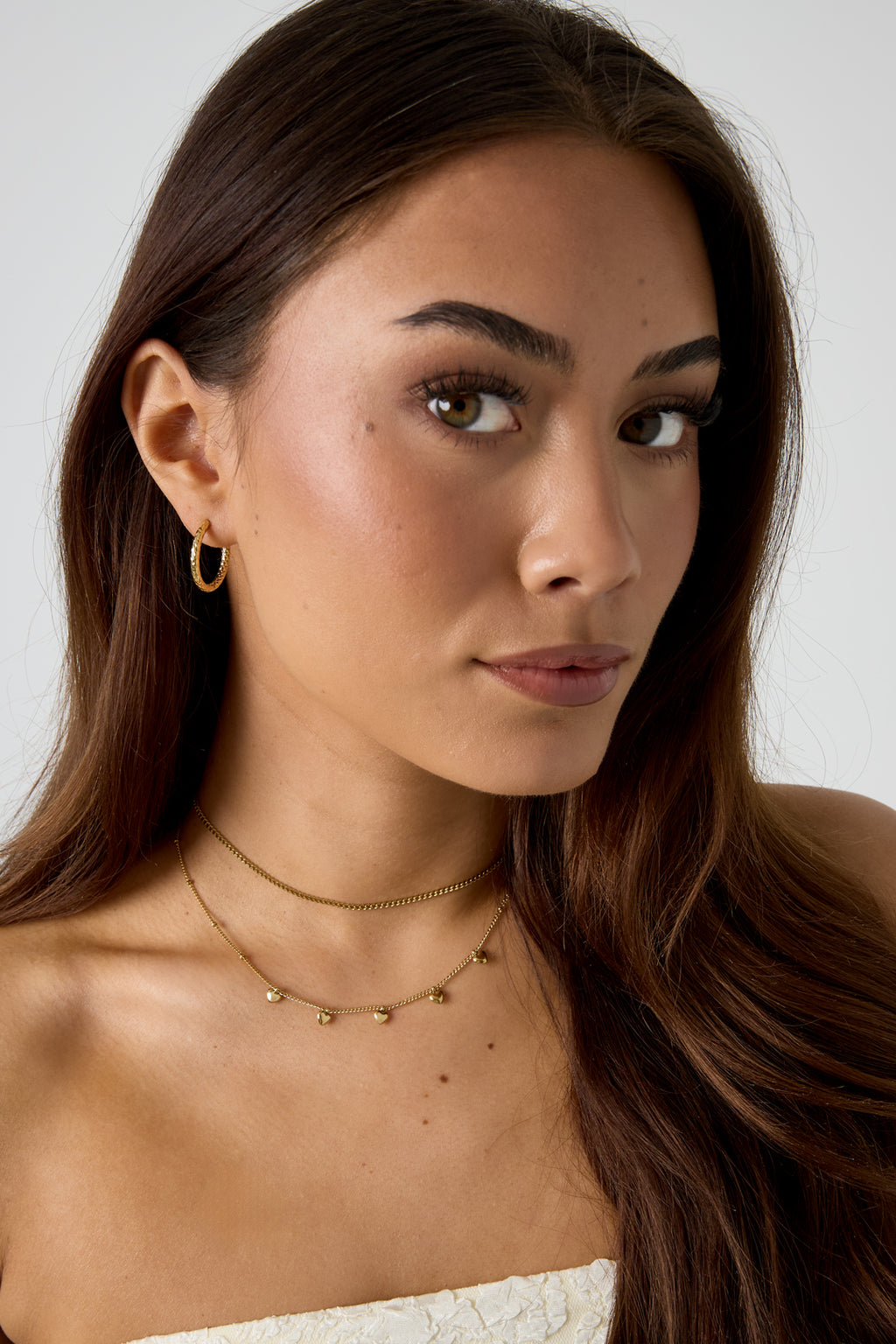 Small Stainless Steel Patterned Earrings