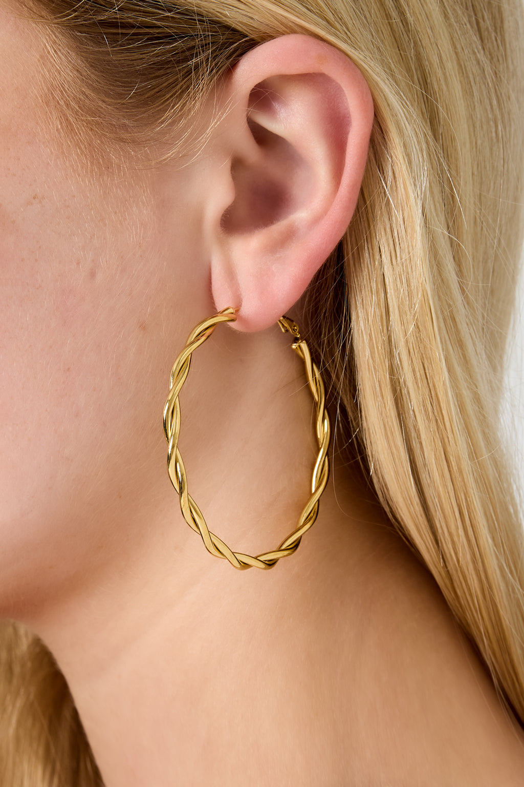 Twisted Hoop Earrings