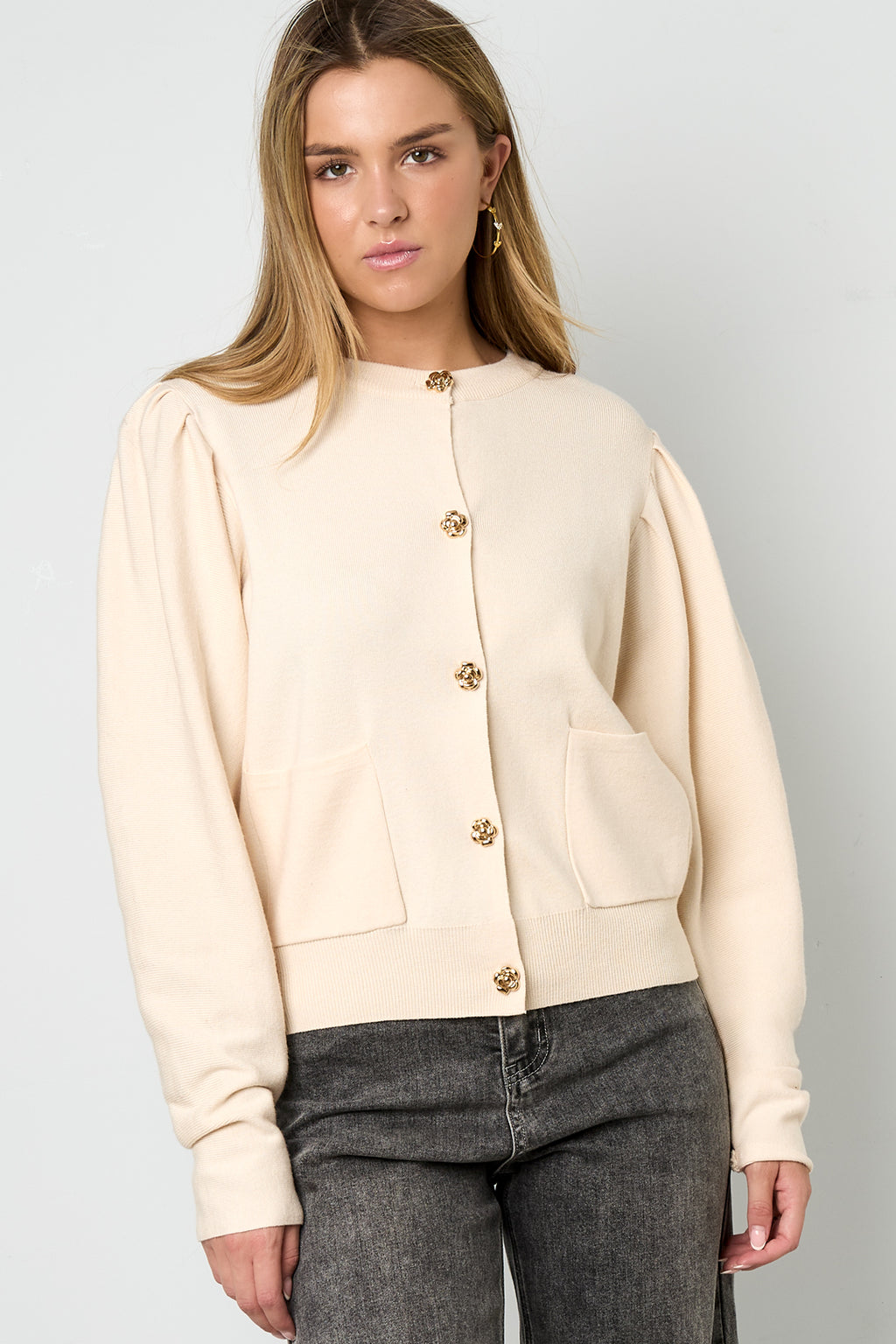 Knitted Viscose Women's Cardigan Fall/Winter Casual Solid Color