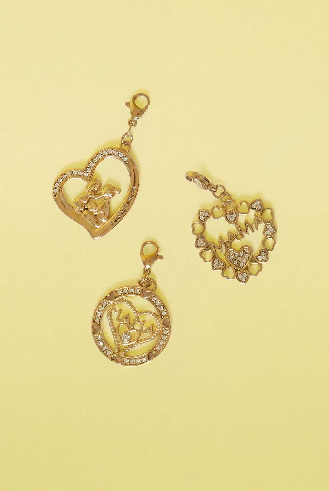 Jewelry charm heart in heart mom DIY