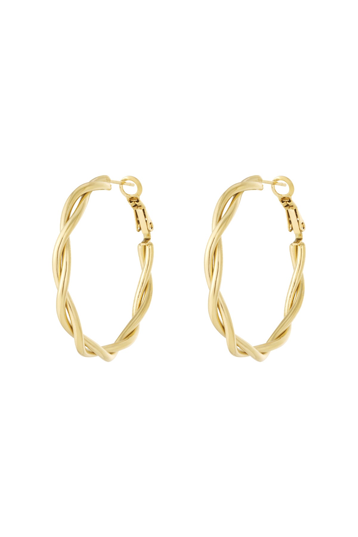 Twisted Hoop Earrings