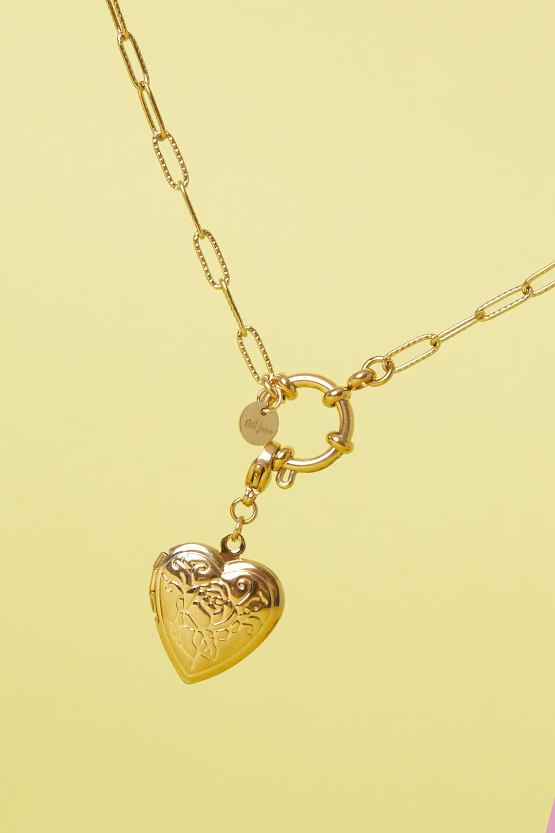 Jewelry charm heart pendant photo rose DIY