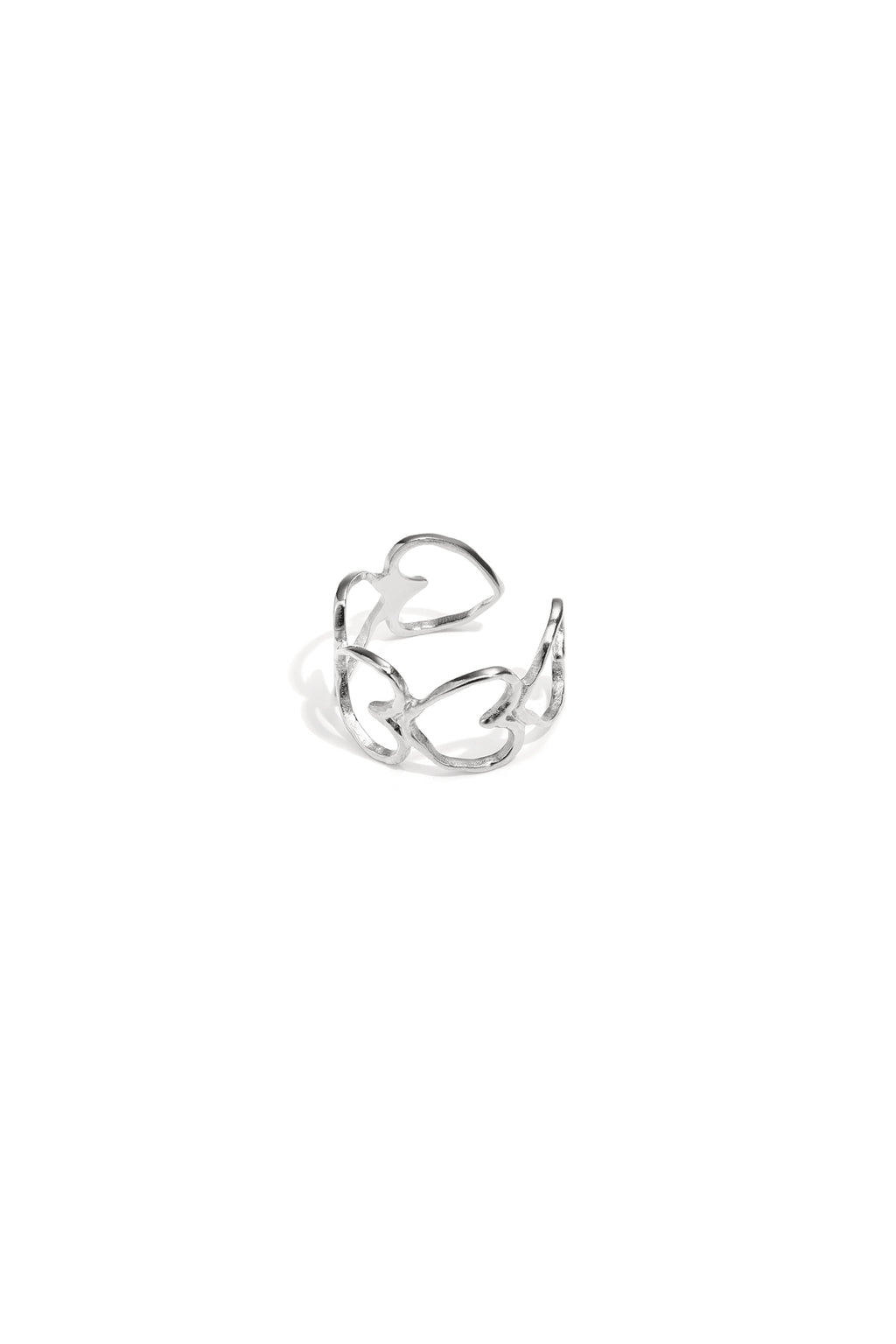 Elegant ring with hearts