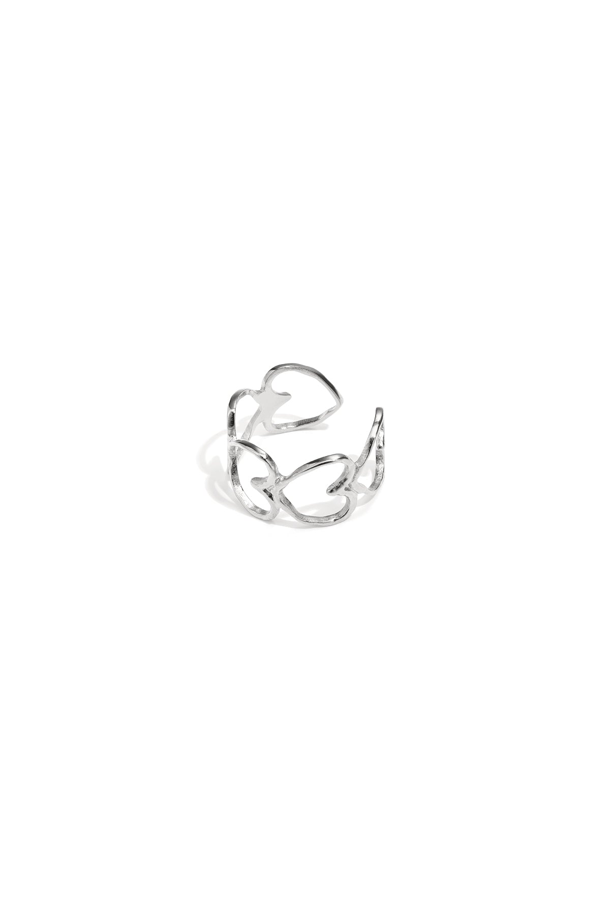 Elegant ring with hearts