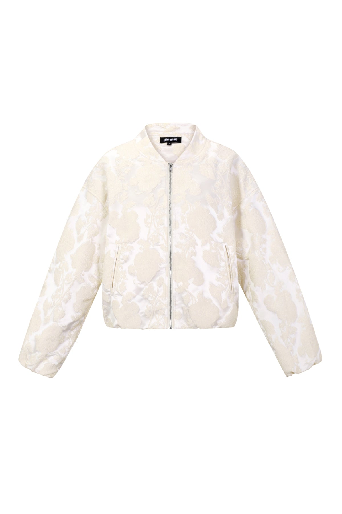 Woven Polyester Fiber Women's Bomber Jacket Casual Floral Print