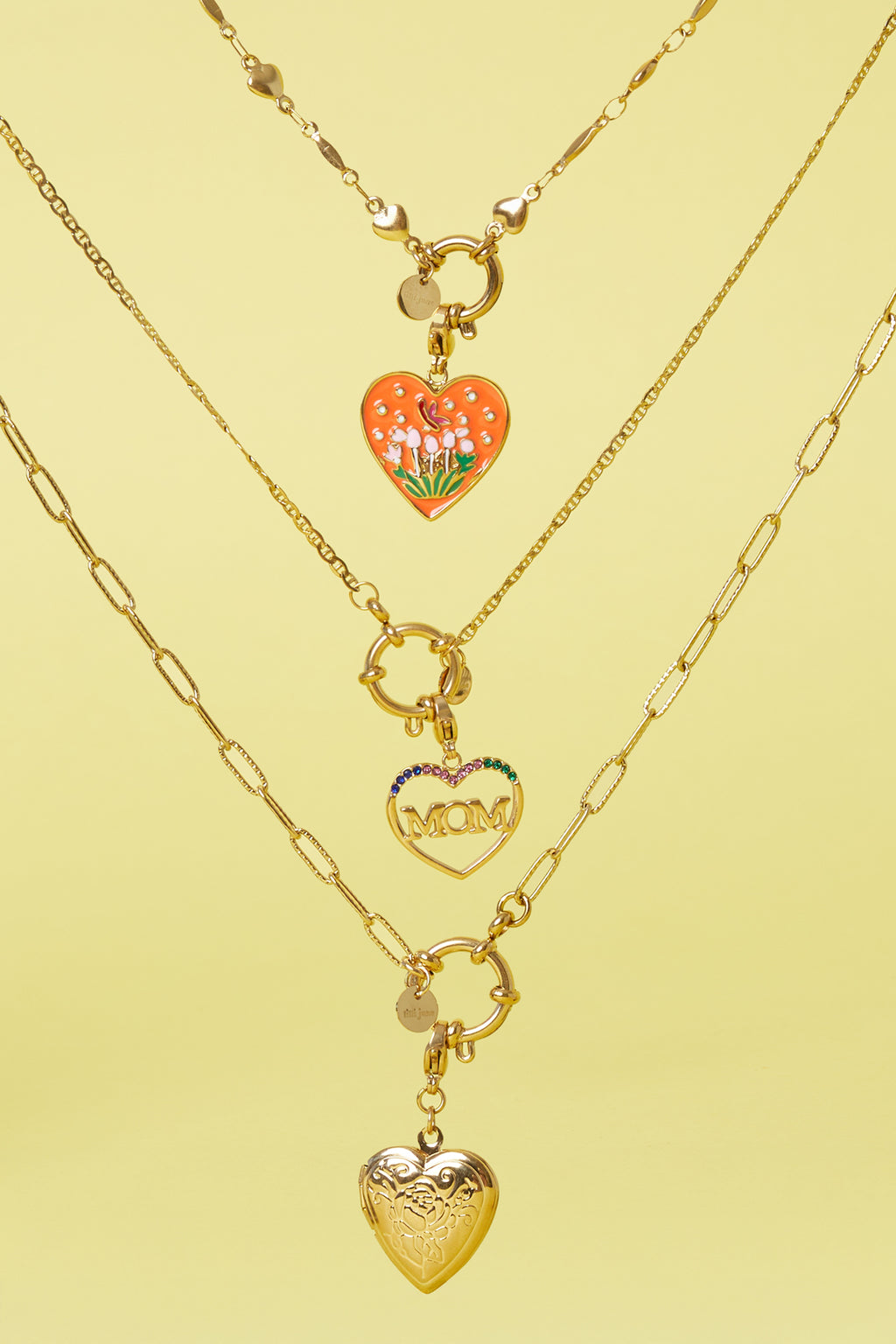 Jewelry charm heart pendant mom DIY