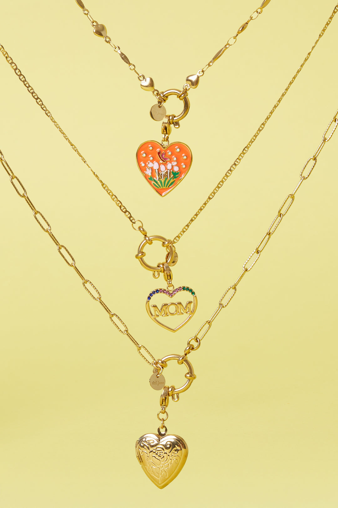 Jewelry charm heart pendant mom DIY