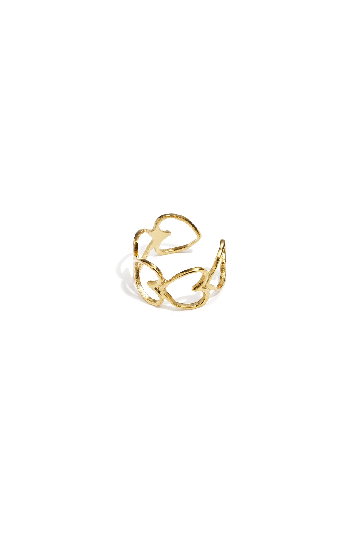Elegant ring with hearts
