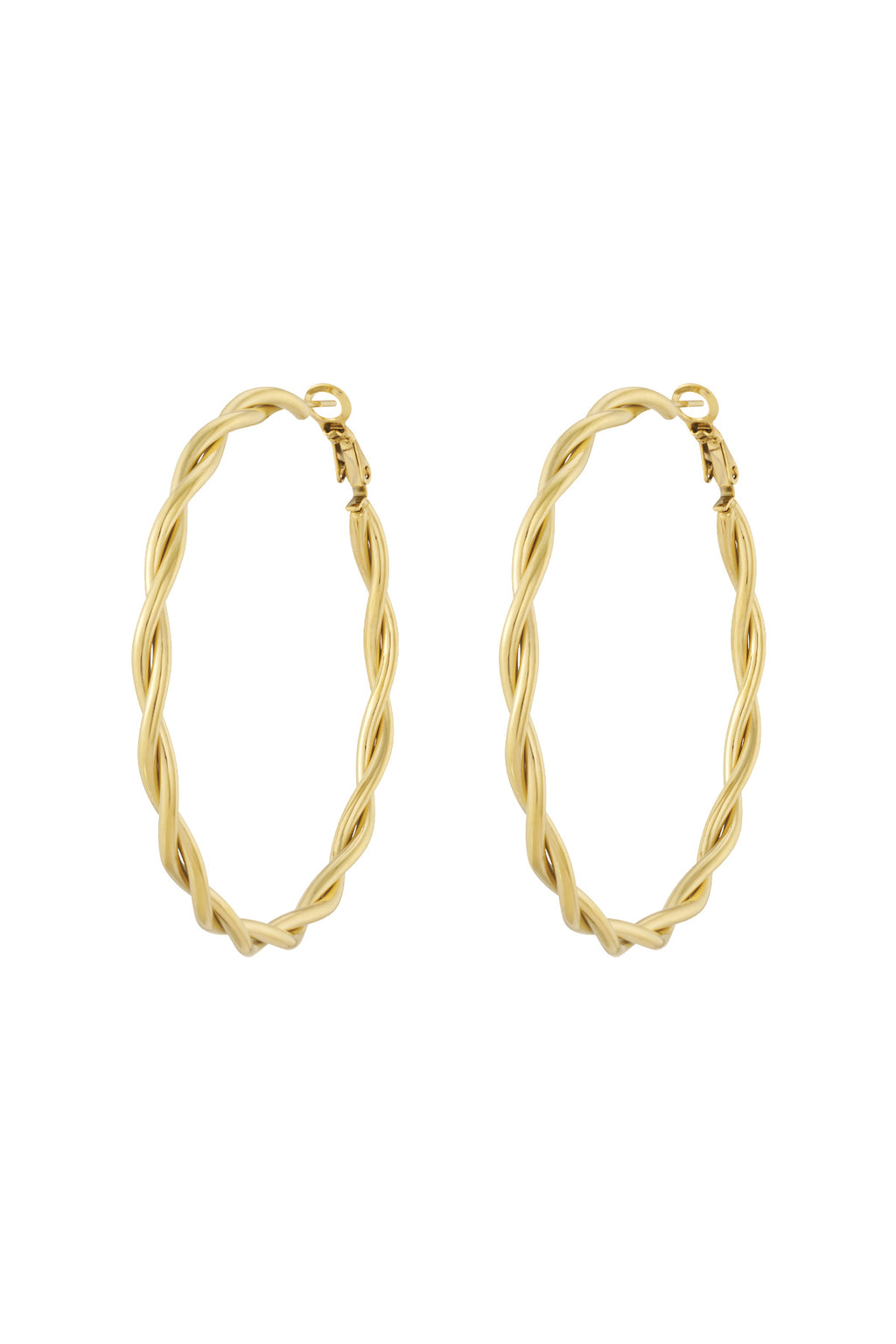 Twisted Hoop Earrings