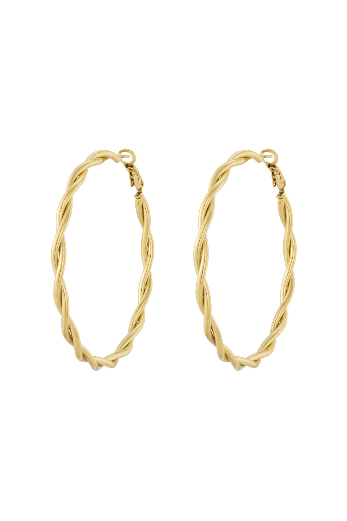 Twisted Hoop Earrings