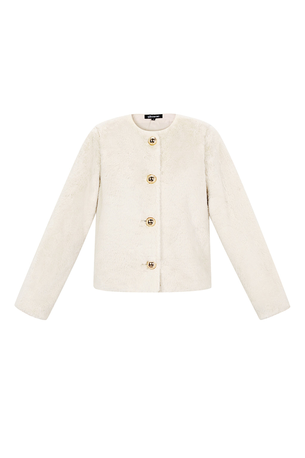 Woven Polyester Fiber Women's Jacket Elegant Solid Color Fall/Winter