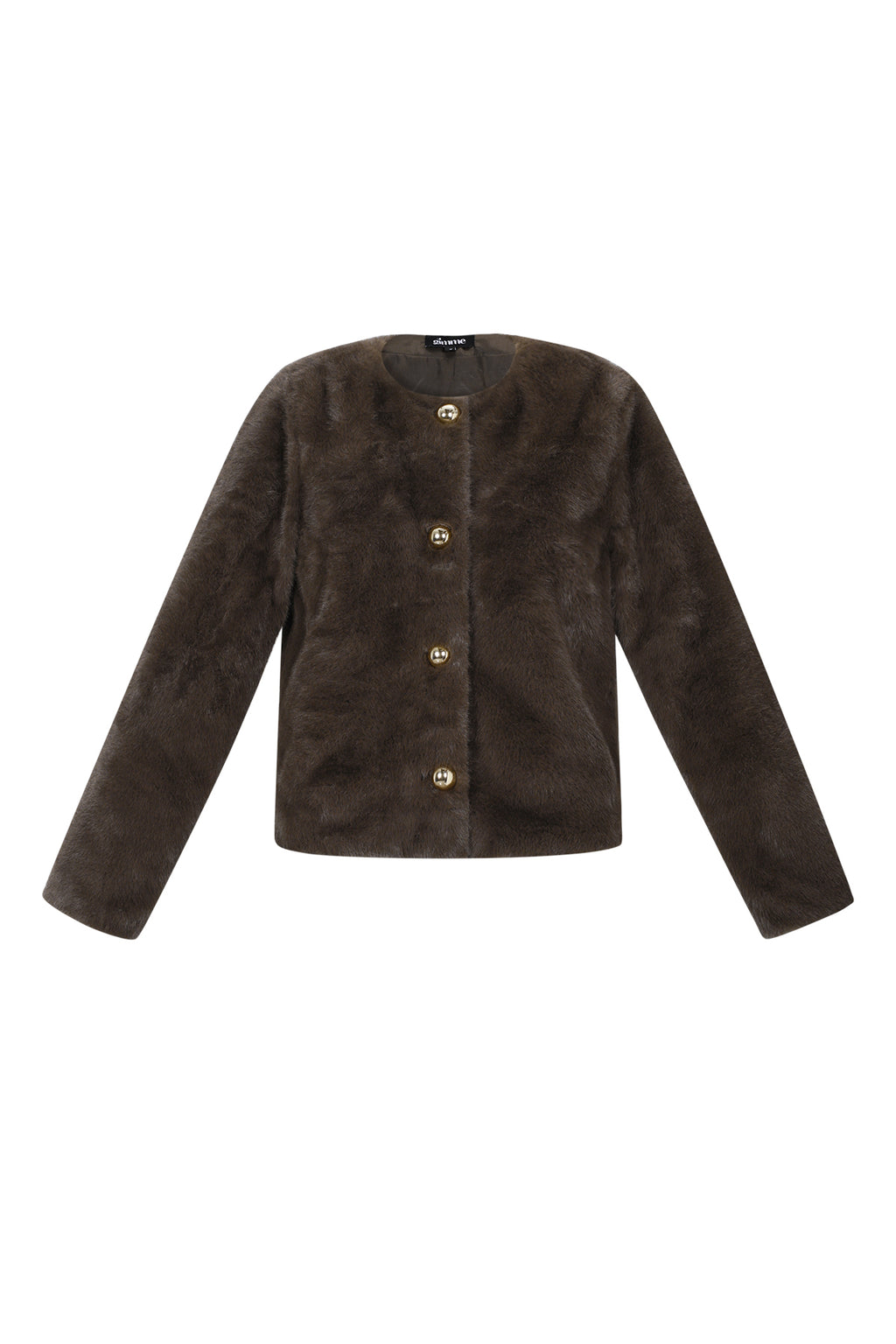 Woven Polyester Fiber Women's Jacket Elegant Solid Color Fall/Winter