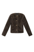 Woven Polyester Fiber Women's Jacket Elegant Solid Color Fall/Winter