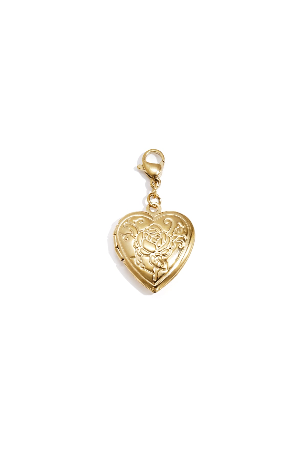 Jewelry charm heart pendant photo rose DIY